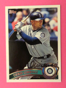 2011 Topps, Seattle Mariners - CHRIS GIMENEZ - Autographed