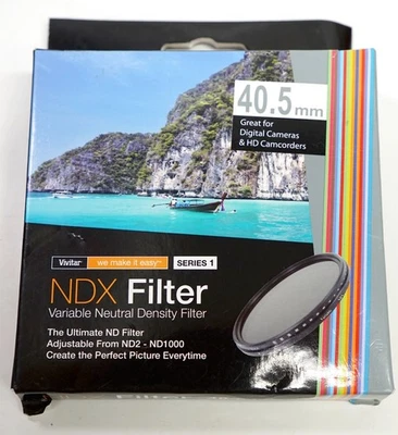 Vivitar 40.5mm Neutral Density Variable Fader NDX Filter ND2 to ND1000 VNDX-40.5 - Image 1 of 3