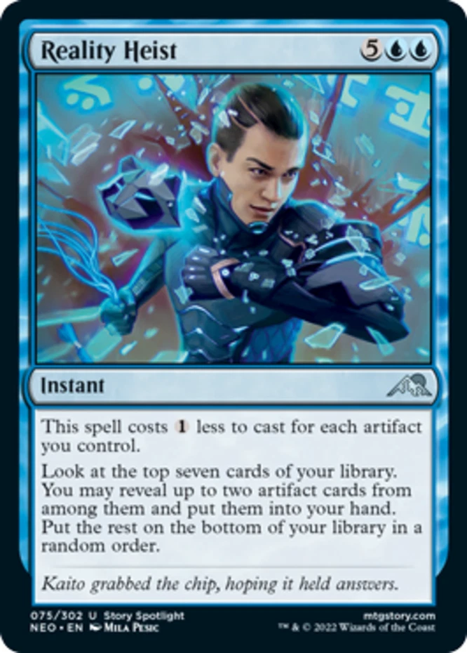 x1 Reality Heist - Kamigawa: Neon Dynasty - NM - MTG - Image 1 of 1