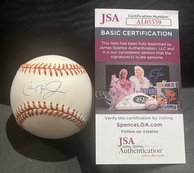 Cal Ripken Jr Baltimore Orioles Autographed Signed MLB Baseball JSA Coa HOF - Image 1 of 4