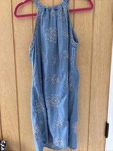 Monsoon Chambray Dress Size S - Picture 1 of 7