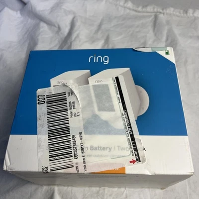Ring Spotlight Security Camera Battery 2 Two Pack LEDs & Siren  -NEW & SEALED - Image 1 of 4