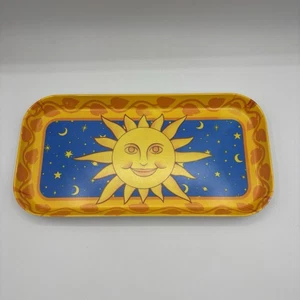 Vintage Mebel Melamine Sun And Moon Tray Made In Italy - Picture 1 of 5