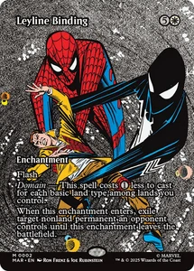 LEYLINE BINDING mtg NM-M Spider-Man Marvel Universe Mythic - Picture 1 of 1