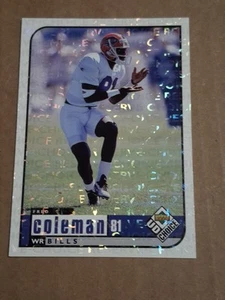 Tarjeta de novato Freddy Coleman 1998 cubierta superior elección paralelo radiocontrol #301 billetes Uw - Imagen 1 de 2