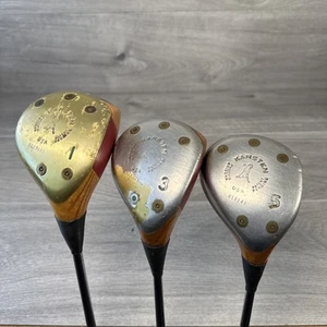 Ping Zing Blonde Wood Set 1 3 5 Steel Shafts Set Of 3 Golf Clubs Karsten USA - Picture 1 of 16
