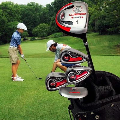 JP Lann Junior Set di Mazze da Golf, Set da Golf per Bambini - Regali Bonus, Giovani 9-12, RH & LH - Immagine 1 di 4