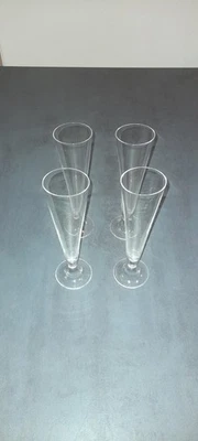 FLUT MURANO FIRMATI CARLO MORETTI - PZ 4 - ANNI '70  - Immagine 1 di 4