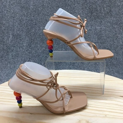 INC International Concepts Tacones Mujer 6 M Lellina Gladiador Marrón Stiletto NUEVO Foto 1 de 4