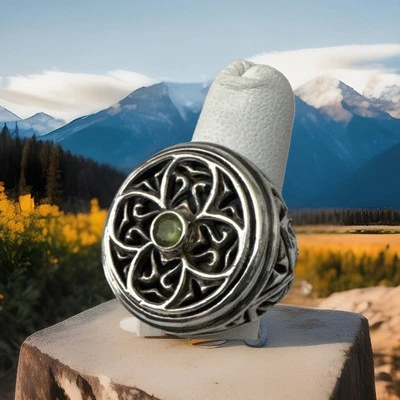 Brighton GOTHICA 戒指 尺寸 5 G J60471 列表 $88 Peridot 罕见发现! — 第 1/3 张图片