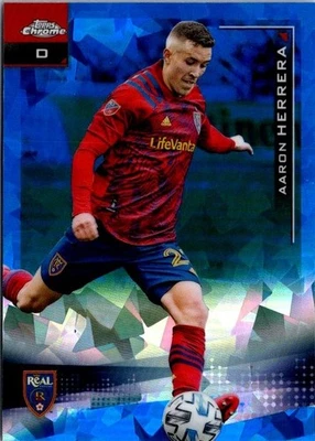 2021 Topps Chrome MLS Sapphire Edition Aaron Herrera #13 Real Salt Lake - Image 1 of 2