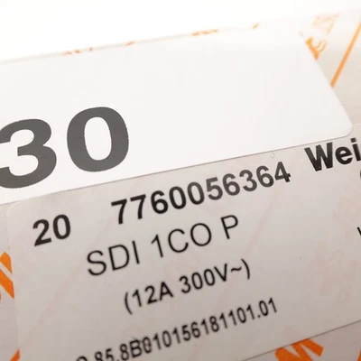 Weidmüller SDI 1CO P Relay Module 7760056364 12A 300V AC NEW - Image 1 of 3