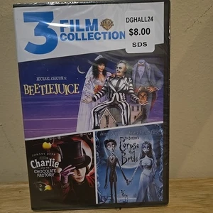 3FF: Beetlejuice / Charlie and the Chocolate Factory / Corpse Bride (DVD) - Picture 1 of 8
