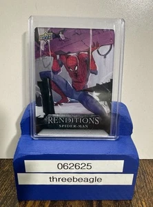2024 UD Marvel Renditions Spider-Man Plexiglass #38 Spider-Man 47/50 SP + Extra - Bild 1 von 7