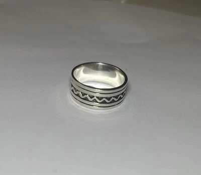 bague en argent massif - Photo 1/4