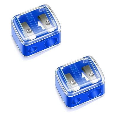 2шт двойной отверстие карандаш точилка для подводки глаз, карандаш для бровей и косметические карандаши - Изображение 1 из 4