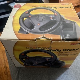 SEGA Dreamcast Racing Controller HKT-7400 Steering Wheel Tested Clean!