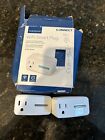 Two Insignia Connect WiFi Smart Plug Outlet Control Programmable White Alexa