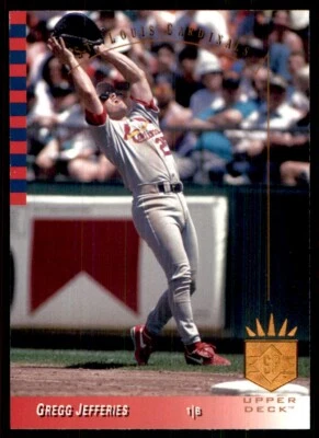 1993 SP Gregg Jefferies St. Louis Cardinals #75 - Image 1 of 2