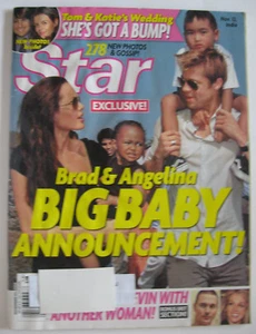 NOV 27, 2006 STAR MAGAZINE 278 GOSSIP PHOTOS BRAD & ANGELINA BABY TOM & KATIE  - Picture 1 of 7