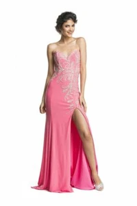 Maxi Vestido Colección Coya Nuevo con Etiquetas Rosa Vestido de Noche Lentejuelas Venta al por menor $425 Talla M - Imagen 1 de 9