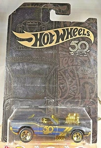 2018 Hot Wheels Black & Gold Series 3/6 RODGER DODGER Black w/Gold 5 Spoke Wheel - Picture 1 of 5