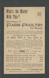Revista avícola Boston Ma Farm 1897 vende espacio publicitario - Imagen 1 de 2