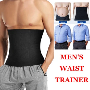 Men Belly Trimmer Body Shaper Girdle Waist Trainer Tummy Tuck Belt Shapewear - Picture 1 of 23
