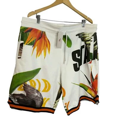 Staple Pigeon Men's Sweatshorts Hawaiian Flower Multicolor XXXL - Image 1 of 4