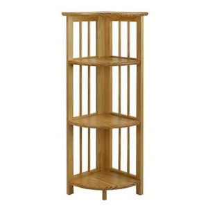 Tier 4 Bookcase Thin Bookshelf Tall Vertical For Wall Book Shelf Small Narrow - Picture 1 of 6