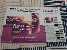 Allegra -ALLERGY 24 HR coupon Save $4  -9 COUPONS 