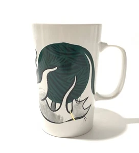 Starbucks Cat Playing With Ball of Green Yarn Coffee Mug 2015 Collectors Series - Picture 1 of 6