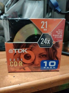 TDK Data CD-R Disc 10 Pack  21 Min - Picture 1 of 3