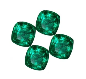 3-5 Ct Natural Emerald 4 Pcs Lot Loose Gemstone Certified Colombian Emerald Gems - Picture 1 of 7