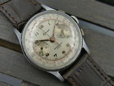50's vintage watch mens ONSA chronograph landeron 48 serviced 36.5mm
