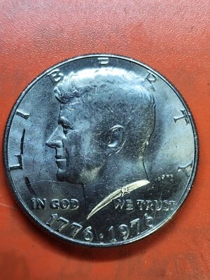 1776-1976 Philadelphia NO MINT MARK Kennedy Bicentennial Half Dollar50 Cent Coin - Image 1 of 4