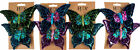 Christmas Tree Butterfly Decorations - Sequin Purple Teal Green Blue (set Of 8)