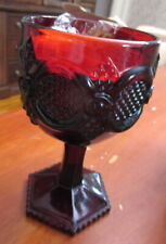 Ruby Red Water Goblet with Candle - Avon Cape Cod 1876 Collection NEW in Box