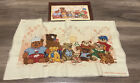 Vtg 1983 Sunset Stitchery  Completed Bear With Us #2605  Teddy Bears 23X13