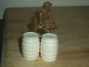 1/32 SCALE SOLID RESIN NICE DETAIL BARRELS FOR SCENES & DIORAMAS 2 PACK SEE PICS