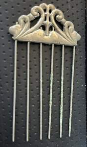 Vintage Metall Haarnadel Kamm - Bild 1 von 3