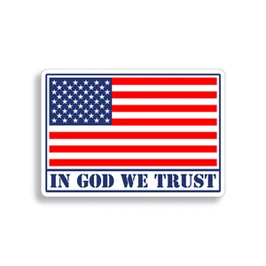 In God We Trust Sticker USA American Flag Laptop Car Vehicle Window Bumper Decal - Bild 1 von 1