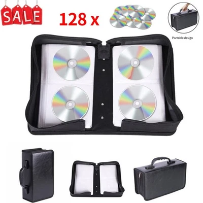 128 DISC Capacity DVD CD Holder Album Storage Case Folder Wallet Carry Bag SALE - Image 1 of 4
