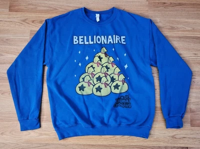 Animal Crossing New Leaf RARA Sudadera Bellionaire Azul Grande Juego Nintendo Foto 1 de 3