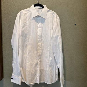 Eton Herren Smoking Hemd 42 Slim 16,5 weiß französische Manschette gebraucht - Bild 1 von 11