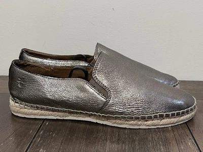 Alpargatas de cuero Frye Isabel zapatos sin cordones para mujer talla 9 Foto 1 de 4