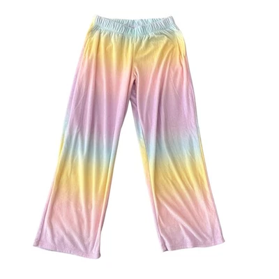 Pantalones de pijama Art Class niñas medianos 7/8 arco iris ombre pastel suave pulóver relax Foto 1 de 4