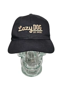 Restaurante Lazy Dog COMER. BEBIDA. Gorra de béisbol negra con tirantes para adultos talla única - Imagen 1 de 8