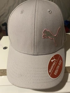 NWT PUMA Women's Adjustable Cap in White with Gray Reflective Logo Adjustable - Picture 1 of 4