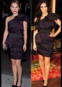 Vestido de seda Lanvin para H&M talla 36 8-10 púrpura manga abullonada extra con un hombro - Imagen 1 de 13